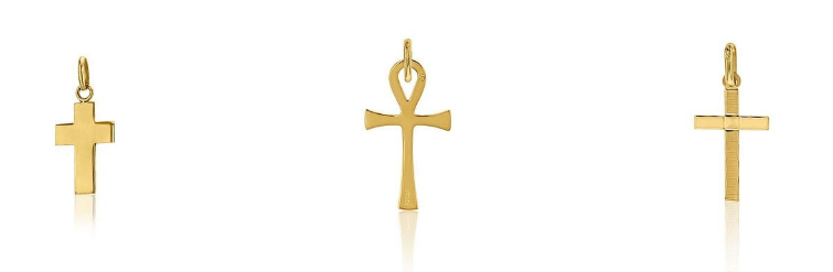 bijoux, pendentifs en forme de croix